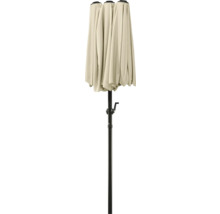 Parasol fermé avec mécanisme à manivelle