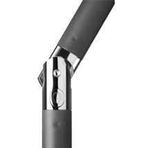 Gros plan d'une articulation de parasol en métal