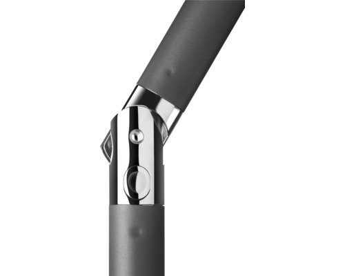 Gros plan d'une articulation de parasol en métal