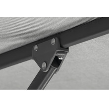 Vue détaillée d'une entretoise de pavillon avec vis