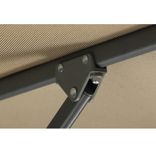 Vue détaillée du support d'un parasol