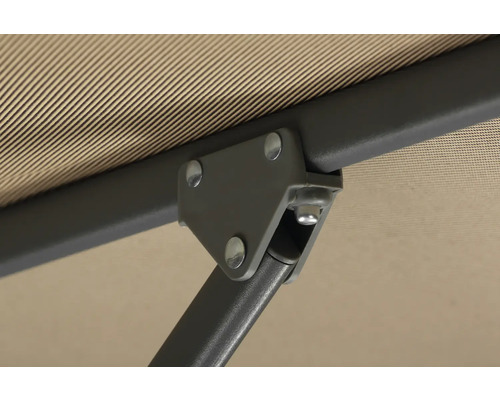 Vue détaillée du support d'un parasol