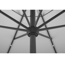 Gros plan de la structure d'un parasol