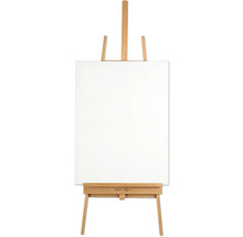 Holz Staffelei mit weißer Leinwand