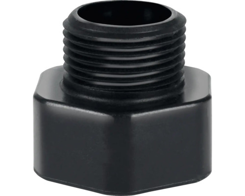Raccord réducteur noir avec filetage mâle