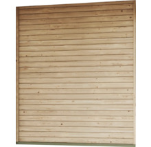 Holzwand mit horizontalen Brettern für den Außenbereich