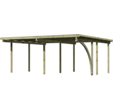 Holzunterstand mit Dach