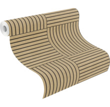 Tapetenrolle mit Holzpaneel-Optik