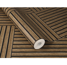 Tapete mit Holzplanken-Design