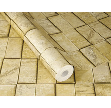 Tapetenrolle mit Steinmuster für die Wandgestaltung