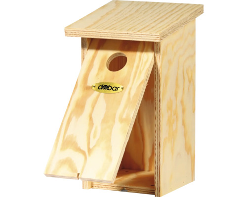 Vogelhaus aus Holz mit Öffnung und abnehmbarer Vorderseite