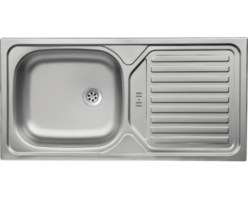 Edelstahlspüle mit Abtropffläche