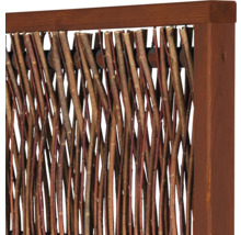 Holzzaun mit Naturholzfüllung für den Garten