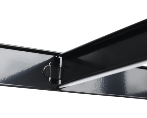 Detailansicht einer Halterung aus Metall