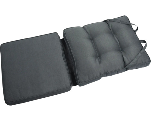 Ensemble de coussins rembourrés pour mobilier de jardin, avec bandes de fixation