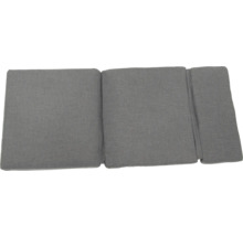 Coussin d'assise gris pour mobilier de jardin