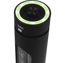 Ventilateur colonne Eurom avec panneau de commande sur le dessus et grille