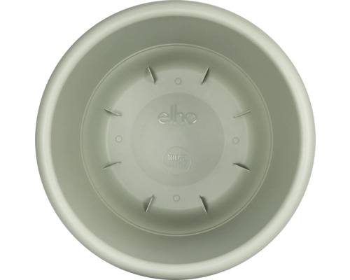 Vue intérieure d'un pot de fleurs avec le logo Elho