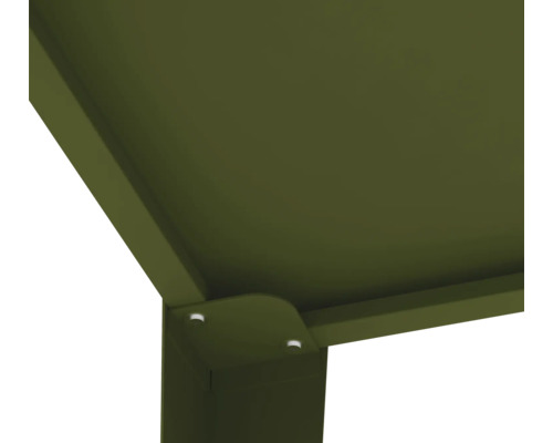 Detailansicht eines Pavillons mit stabilen Eckverbindungen