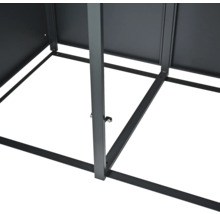 Detailansicht Unterkonstruktion eines Gerätehauses