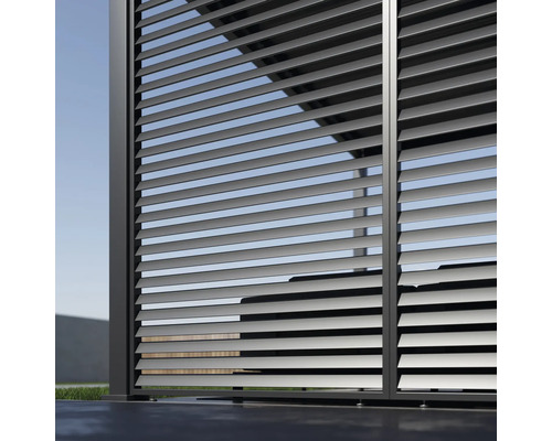 Lamellenzaun aus Metall für den Aussenbereich