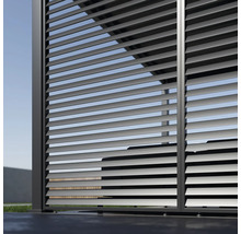 Lamellenzaun aus Metall für den Aussenbereich