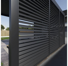 Lamellenwand zur Gartengestaltung und als Sichtschutz