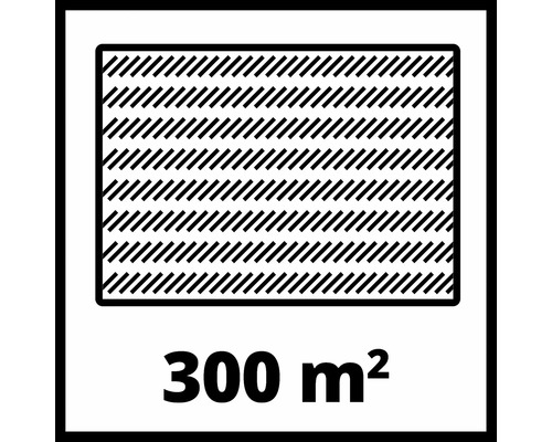Geeignet für Flächen bis zu 300 Quadratmeter