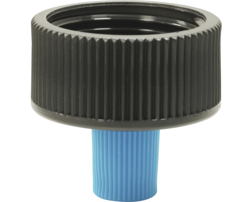 Bouchon de bouteille en plastique avec surface nervurée