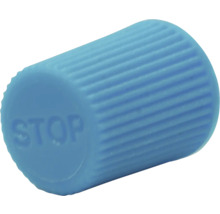 Bouton en plastique avec l'inscription 'STOP'