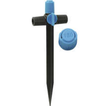 Accessoire d'arrosage avec tête d'arrosage réglable et piquet de terre