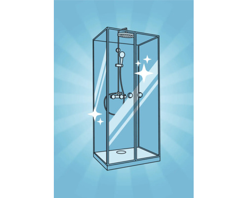 Duschkabine mit Duschkopf und Handbrause