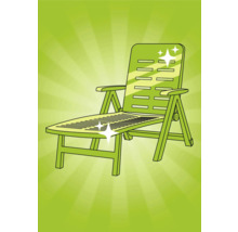 Illustration eines Liegestuhls für den Garten