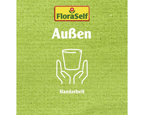 FloraSelf Logo, Aussen, Handarbeit Symbol