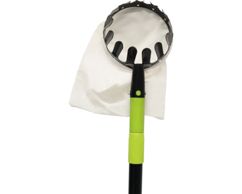 Cueille-fruits avec sac de réception et manche télescopique