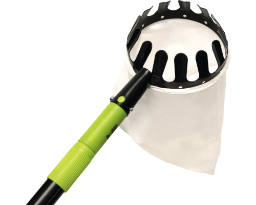 Cueille-fruits avec sac de collecte et manche télescopique