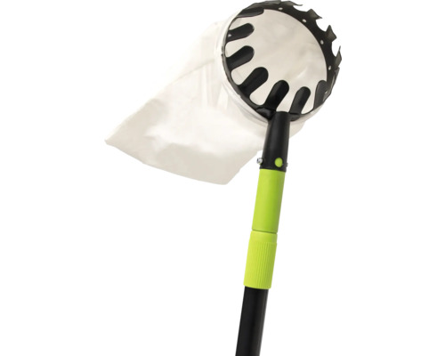 Cueille-fruits avec sac de ramassage et manche télescopique