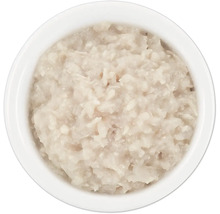 Nourriture pour chat dans un bol blanc