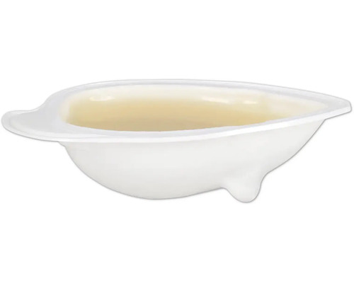 Einzelne Schale mit flüssigem Inhalt