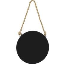 Tableau noir ovale avec suspension en corde