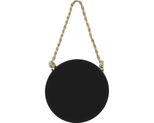Tableau noir ovale avec suspension en corde