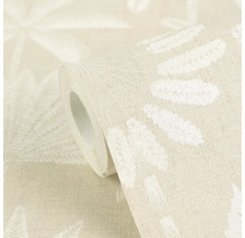 Rouleau de papier peint à motif de feuilles
