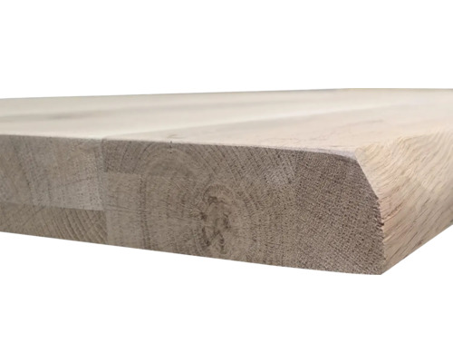 Holzplatte mit abgeschrägter Kante