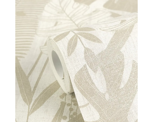 Rouleau de papier peint à motif végétal