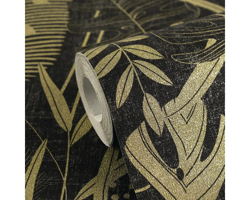 Rouleau de papier peint avec motif de feuilles