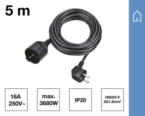 Rallonge de cinq mètres de long