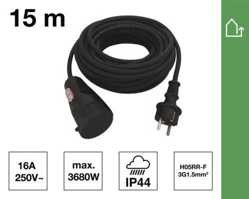 Verlängerungskabel mit 15 Metern Länge