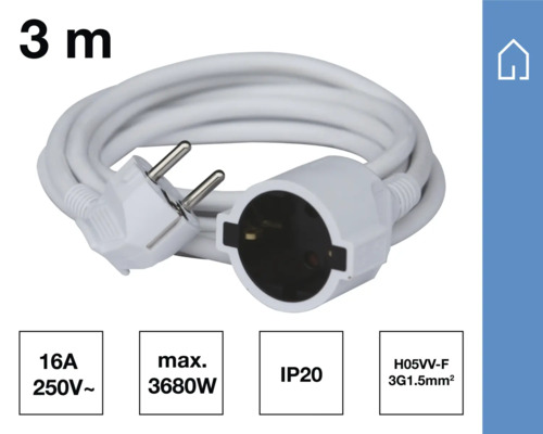 Câble de rallonge d'une longueur de 3 mètres
