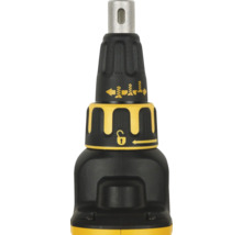 Detailansicht eines Schraubendrehers mit Verriegelungsmechanismus