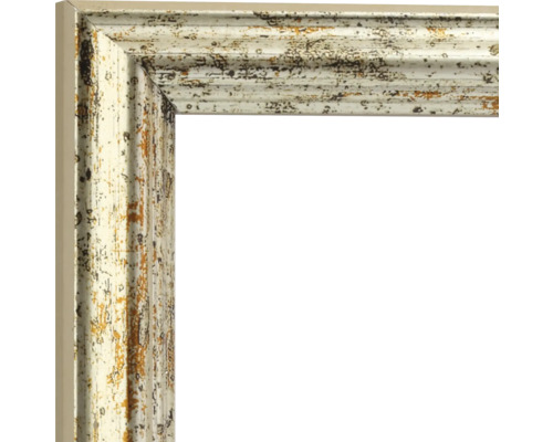 Vue d'angle d'un cadre photo avec une surface décorative